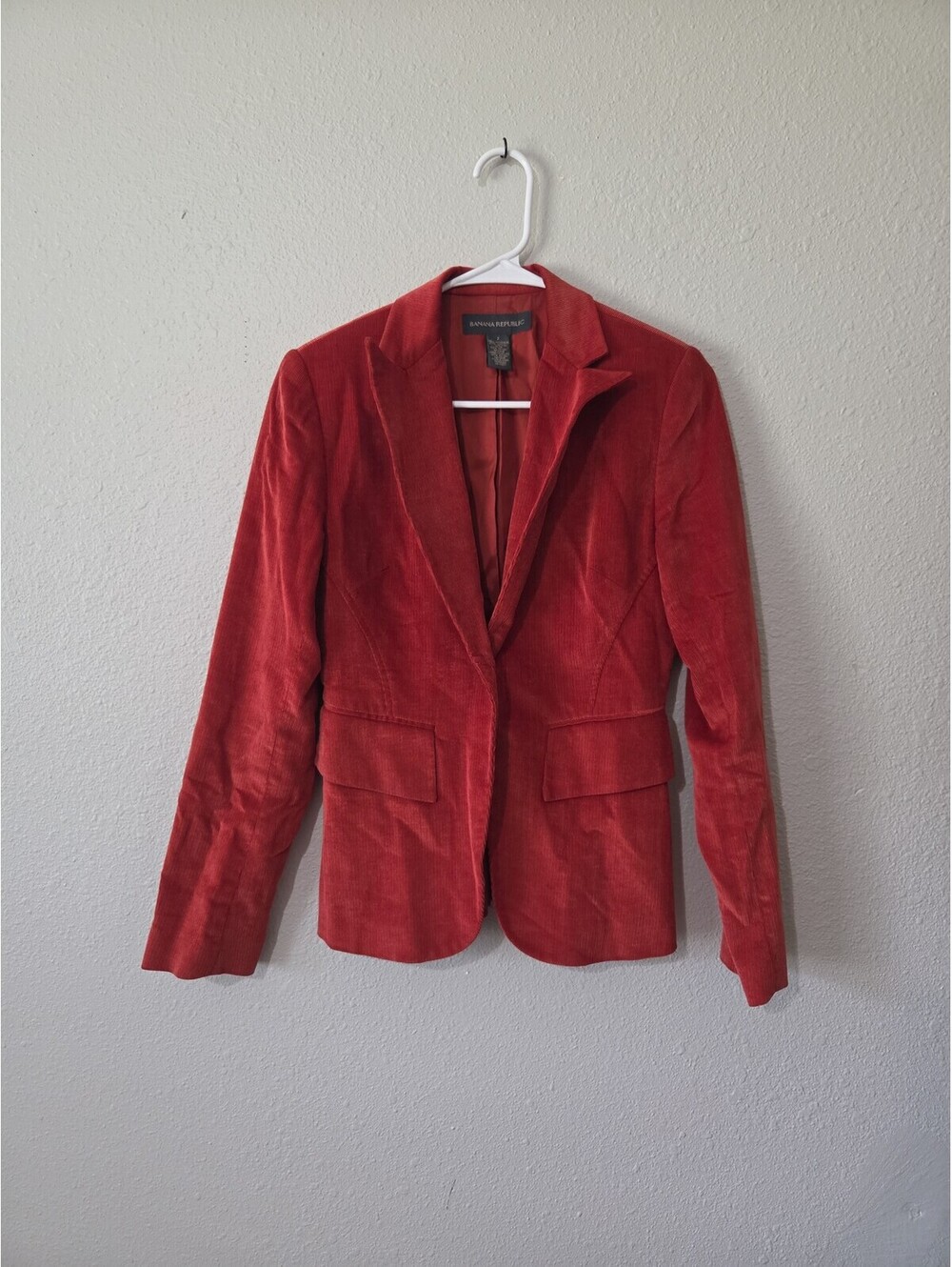 Banana Republic burnt orange Corduroy Blazer